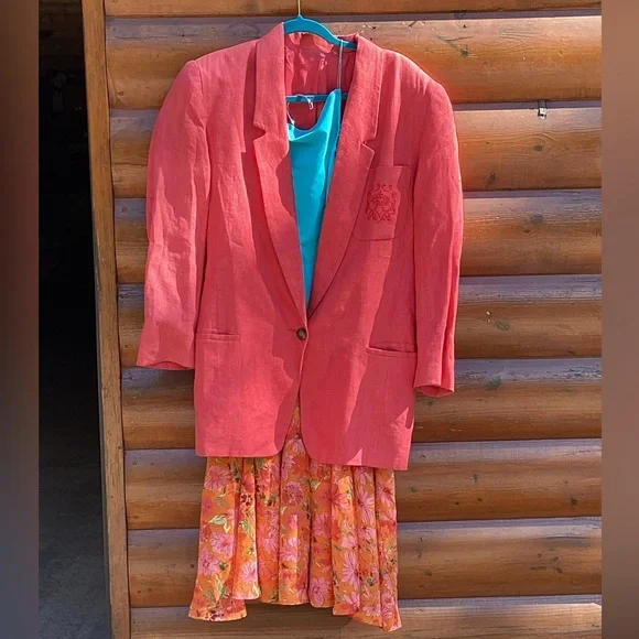 🪸Coral COTTON Cardigan Feminine Buttons FieldGear Sz M - Picture 11 of 16